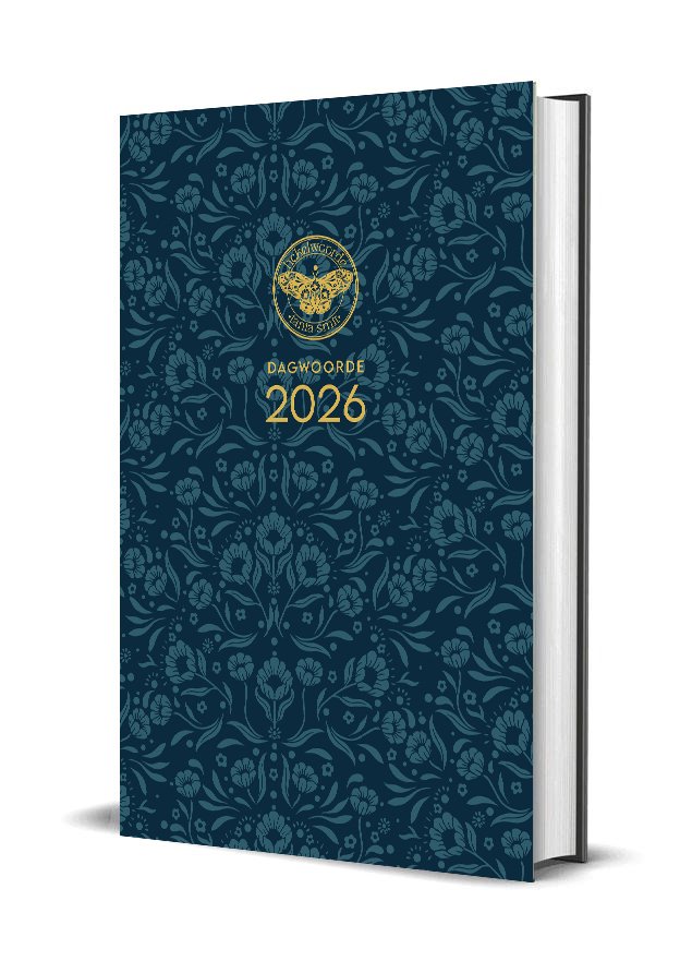 2026 Hekelwoorde Dagboek - Twaalf Lewenslesse vir Vroue/ MAANLIGTUIN voorblad