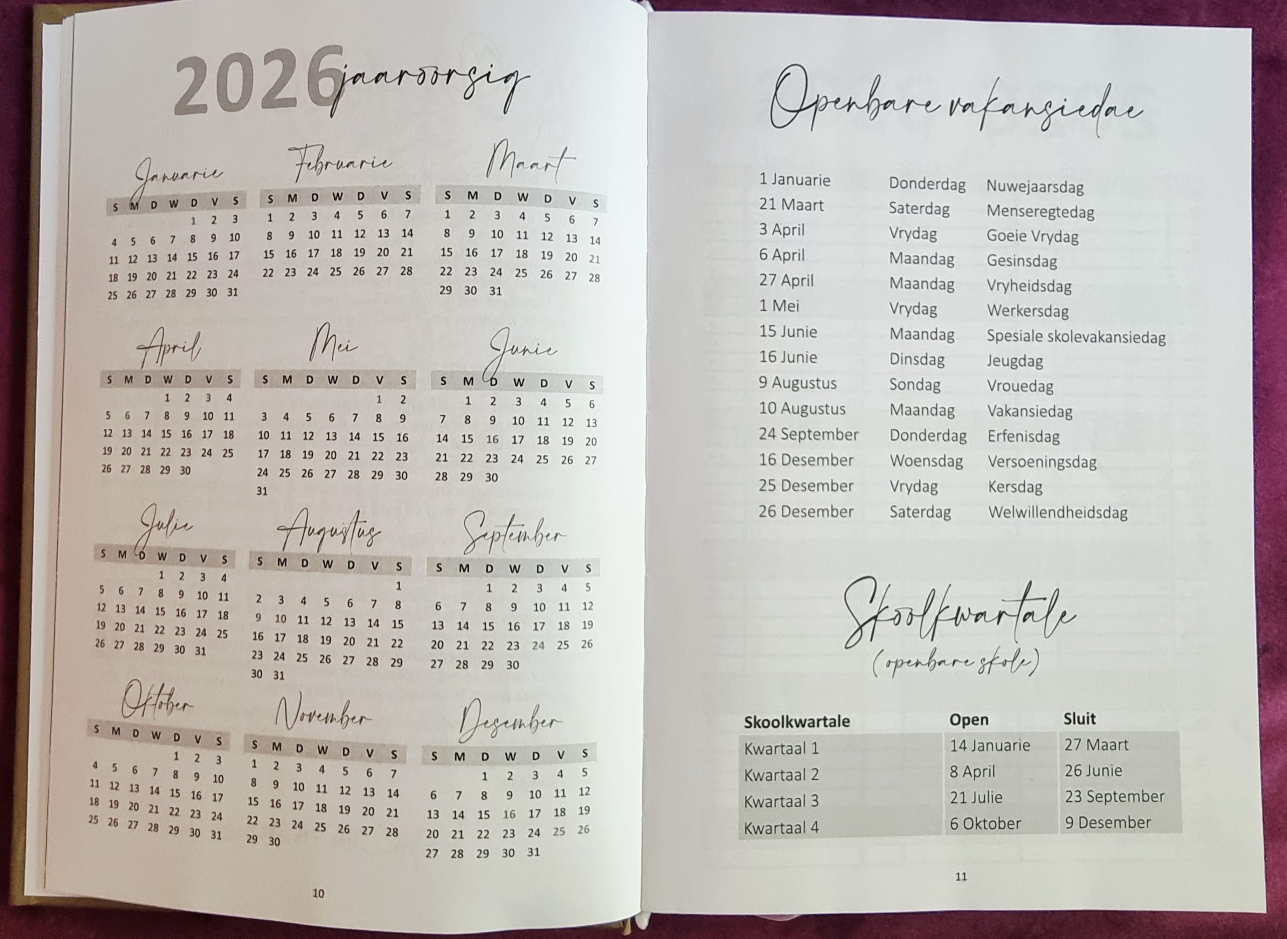 2026 Hekelwoorde Dagboek - Twaalf Lewenslesse vir Vroue/ KAROO voorblad - Image 9