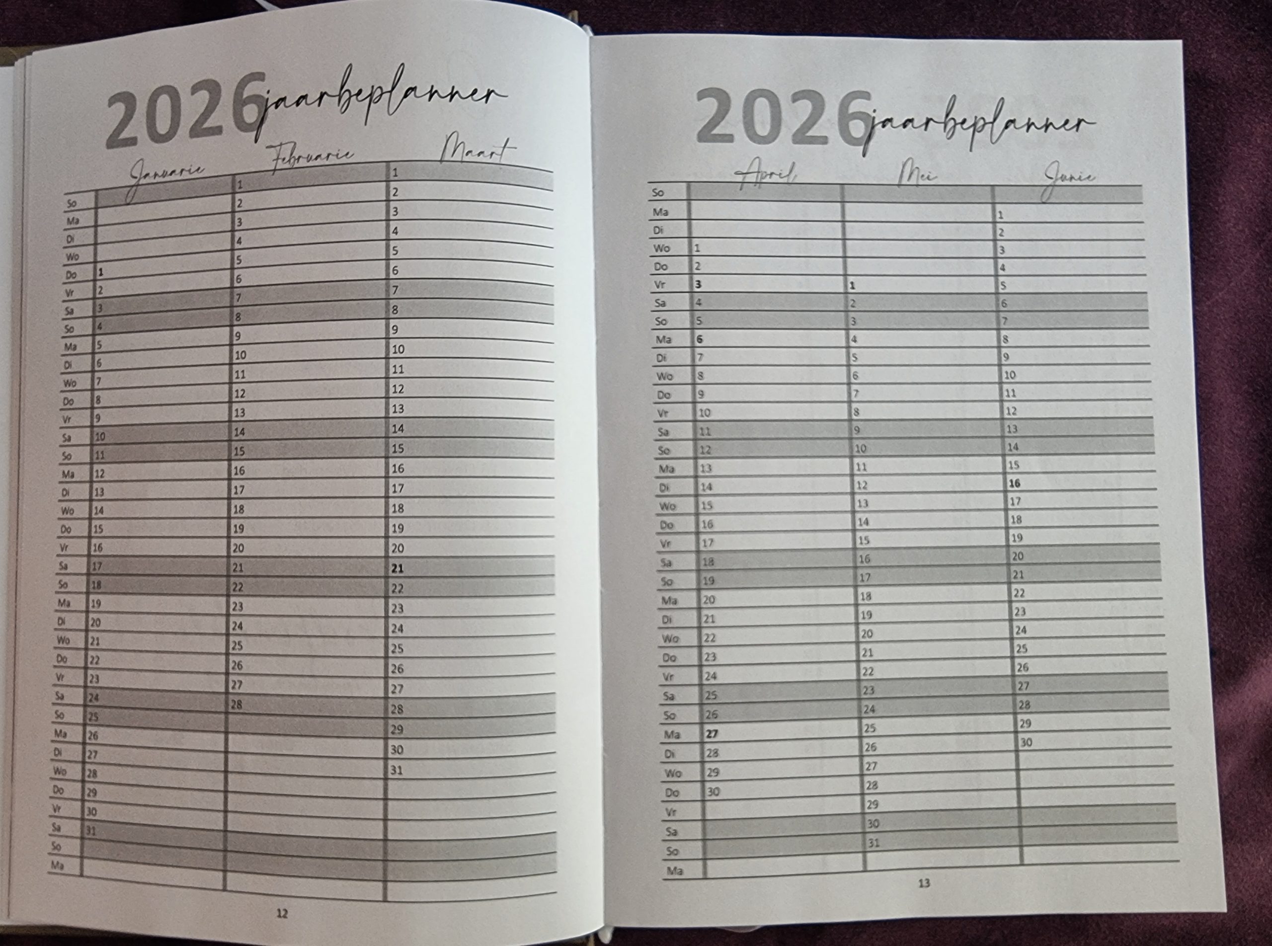 2026 Hekelwoorde Dagboek - Twaalf Lewenslesse vir Vroue/ KAROO voorblad - Image 8